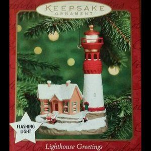Collectibles: Hallmark Collection Lighthouse Ornament 2000 NIB!